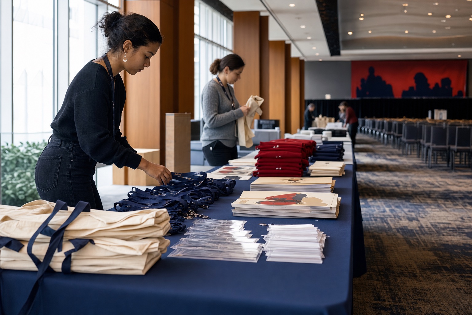 Union convention materials being prepared